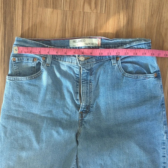 Levi Relaxed Tapered Classic Blue Jeans US 14L Long Tall 155513101 - Picture 2 of 5